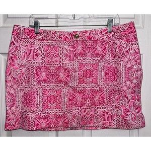 Lilly Pulitzer Colette Knit Skort Pinata Pink New Blooms On The Block Size 14